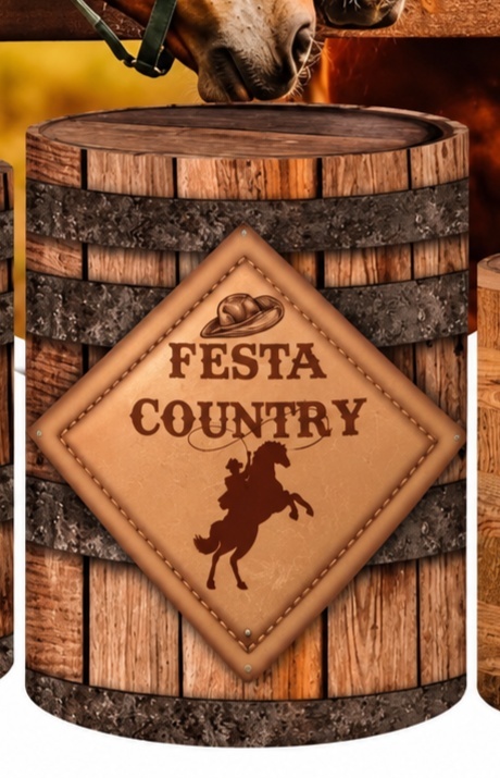 Capa Para Cilindro Country G - Atelie  Flor Festas