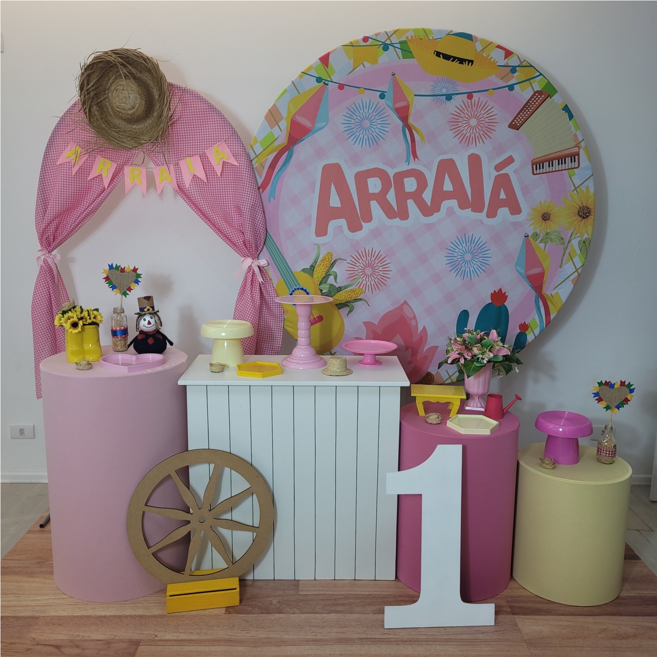 Arraia Rosa - Kit Era Uma Vez - Monte e Feste 