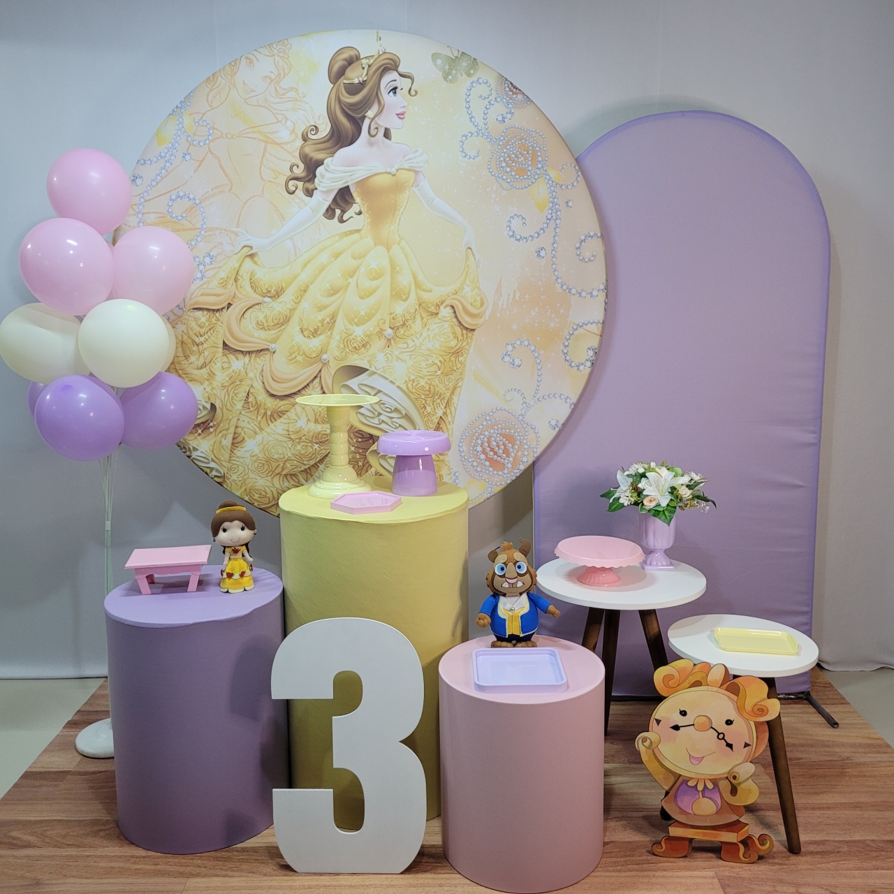 Princesa Bela (Bela E A Fera) Kit Nuvem de Algodão - Monte e Feste 