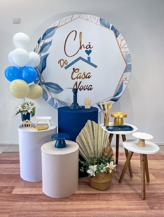 Chá de Casa Nova Azul - Para Encantar - Monte e Feste 