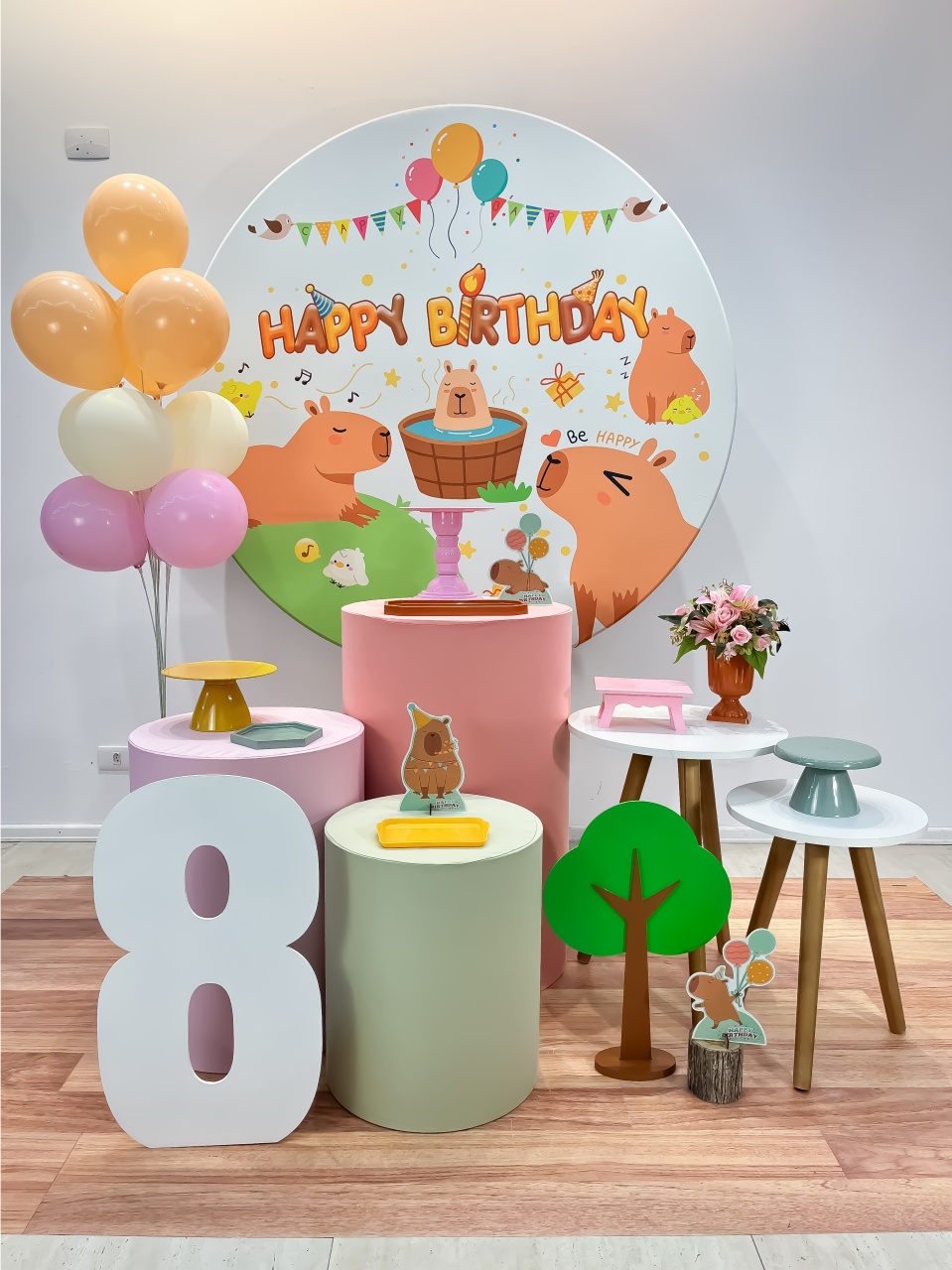 Capivara Happy Birthday - Kit Para Encantar - Monte e Feste 
