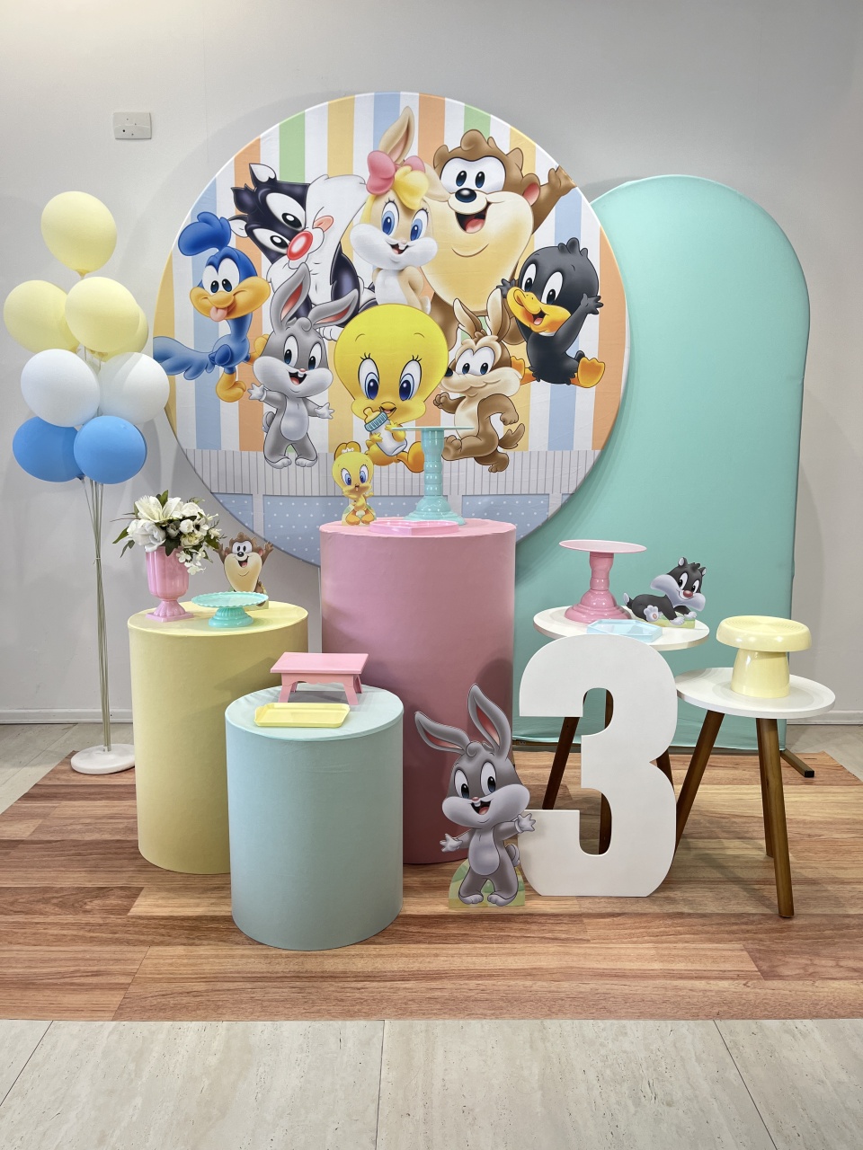 Baby Looney Tunes Menina - Kit Nuvem de Algodão - Monte e Feste 
