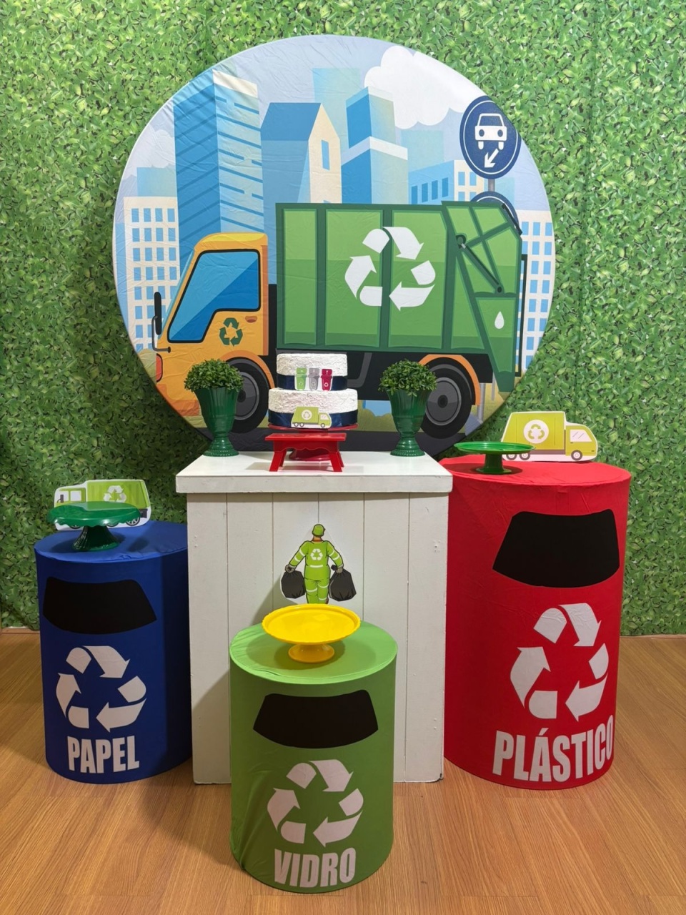 Kit Caminhão Reciclagem 2  - Voar Decorações