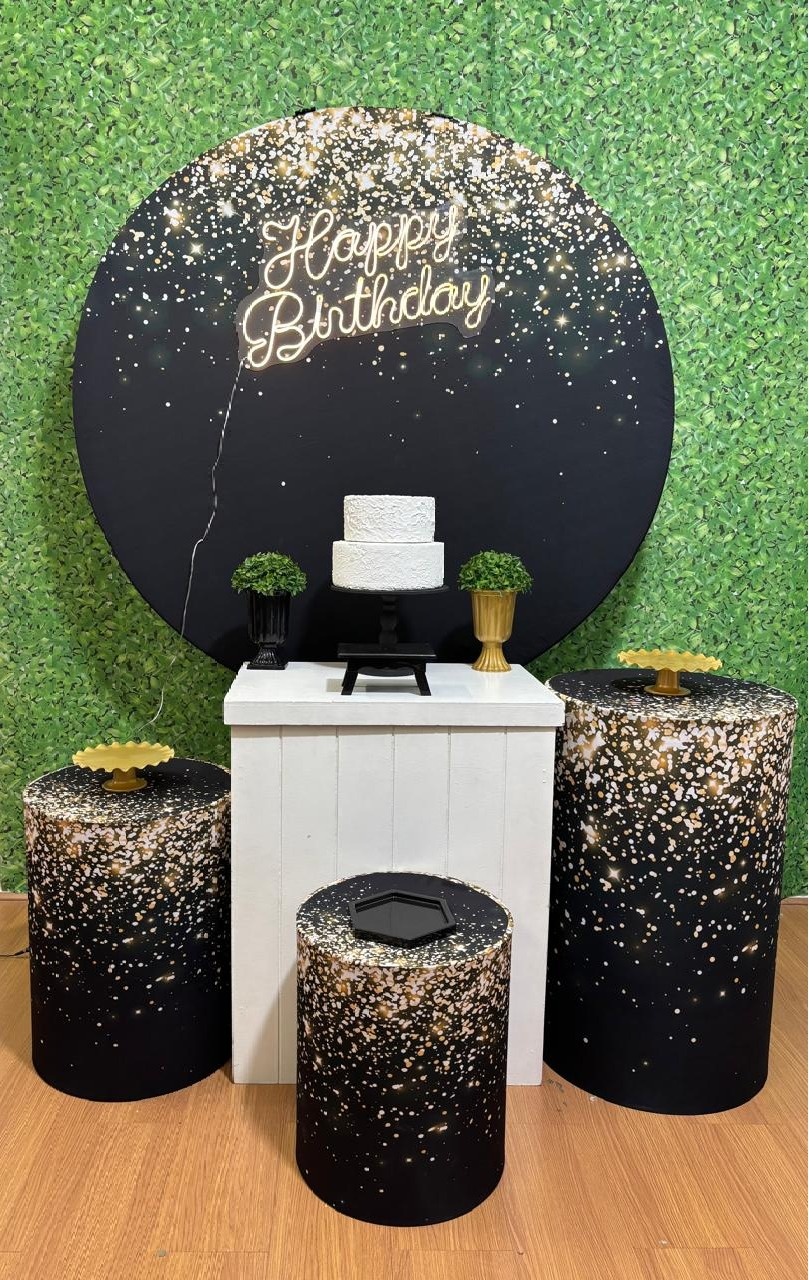 Kit Preto Com Dourado  - Voar Decorações
