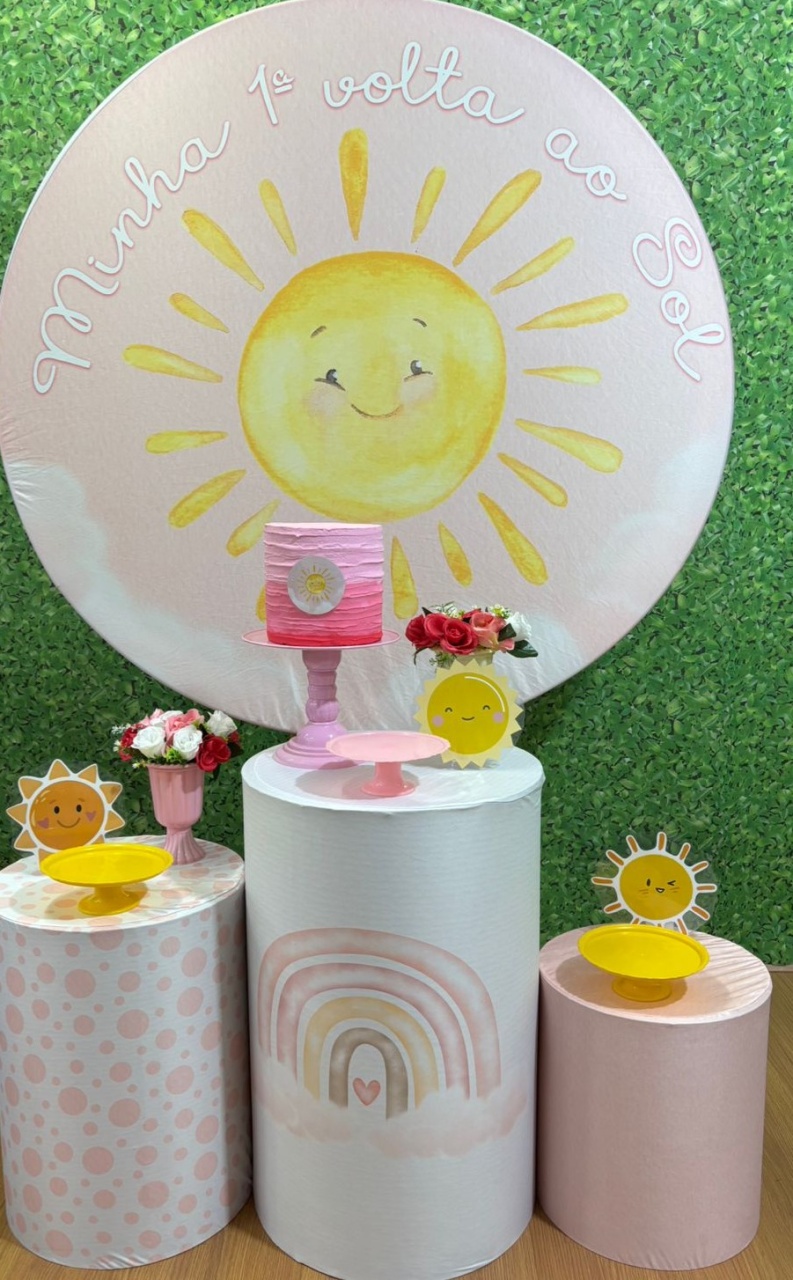 Kit Primeira Volta Ao Sol Menina  - Voar Decorações