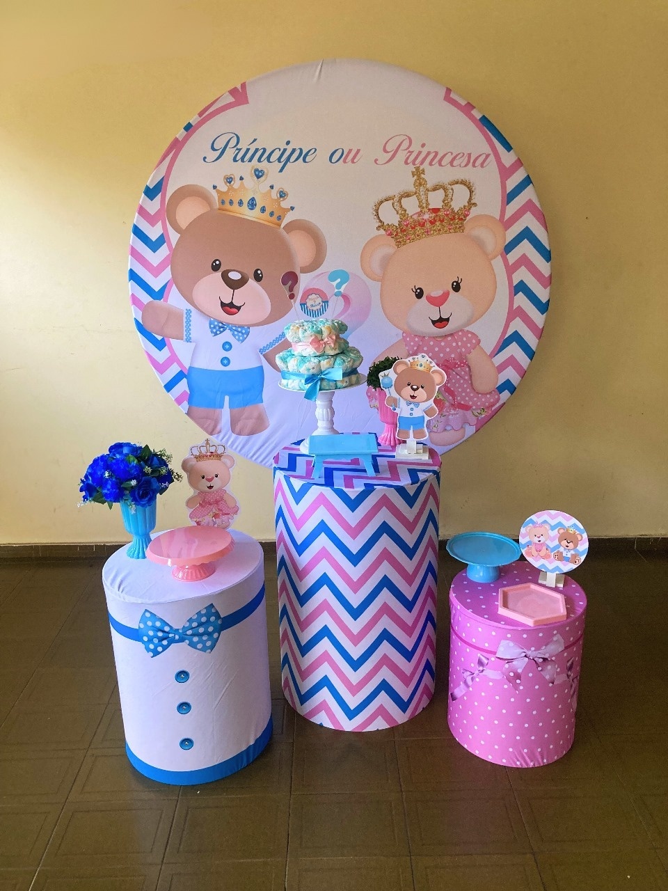Kit Chá Revelação Ursinhos - Voar Decorações