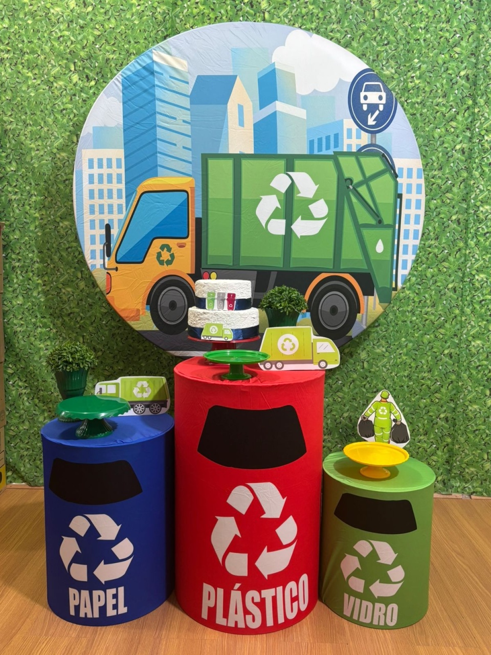 Kit Caminhão Reciclagem - Voar Decorações