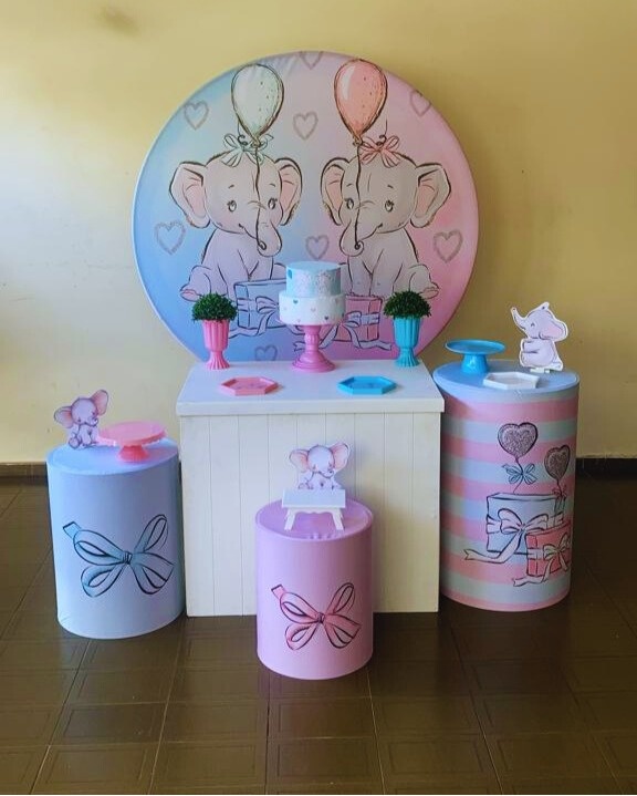 Chá Revelação Elefantinho   - Voar Decorações