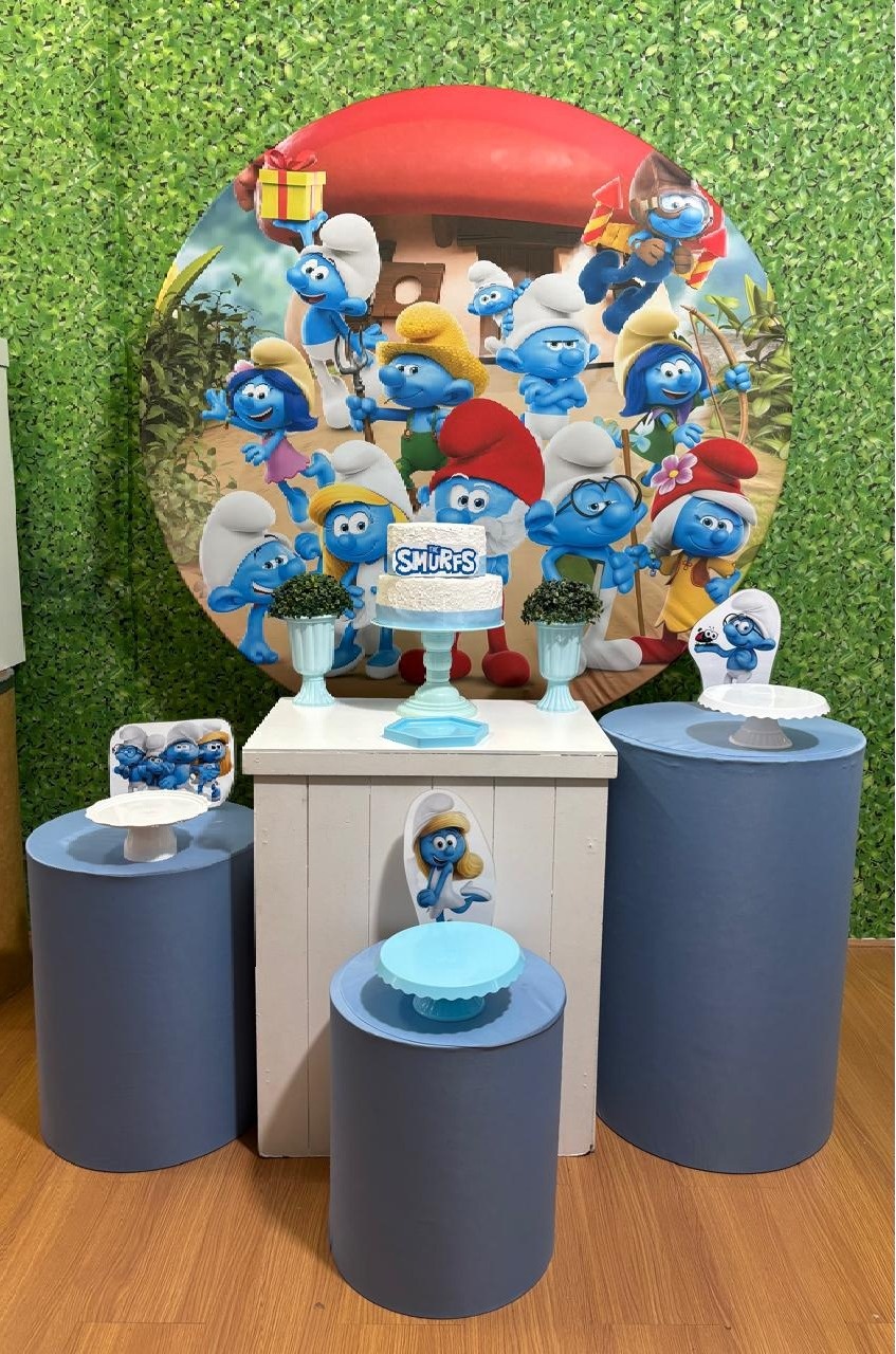 Kit Os Smurfs   - Voar Decorações