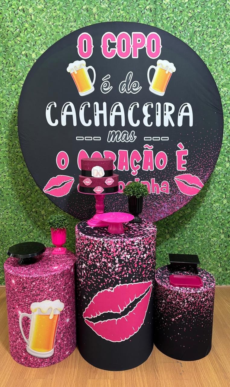 Kit Copo de Cachaceira (Boteco Feminino)  - Voar Decorações