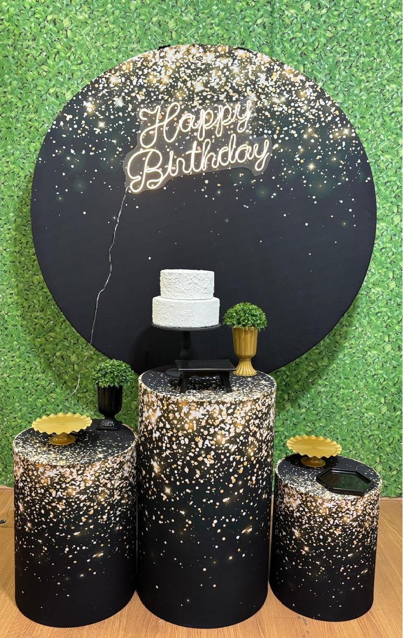 Kit Preto Com Dourado  - Voar Decorações