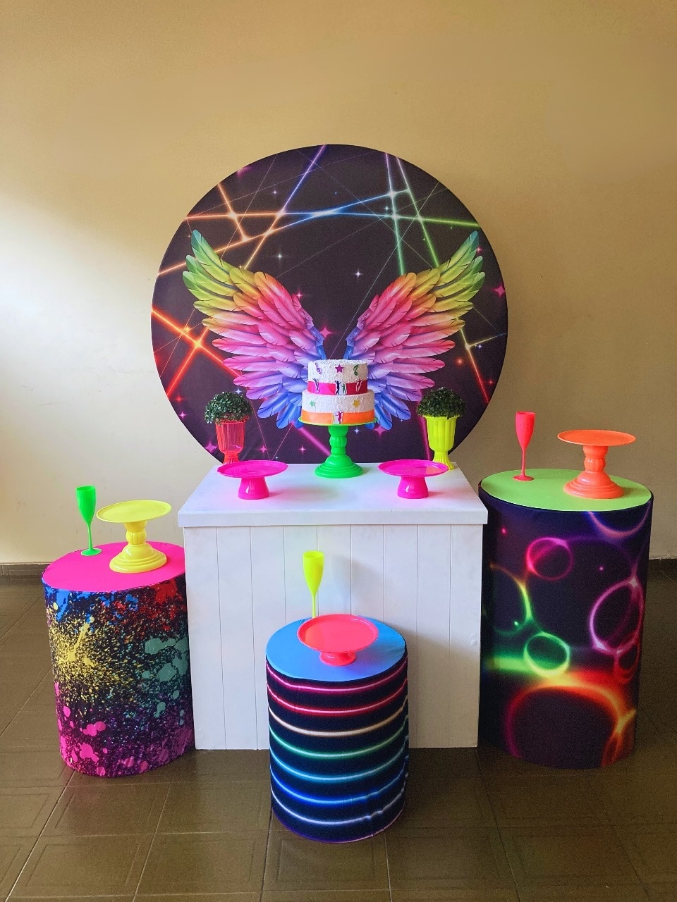 Kit Asas Neon  - Voar Decorações