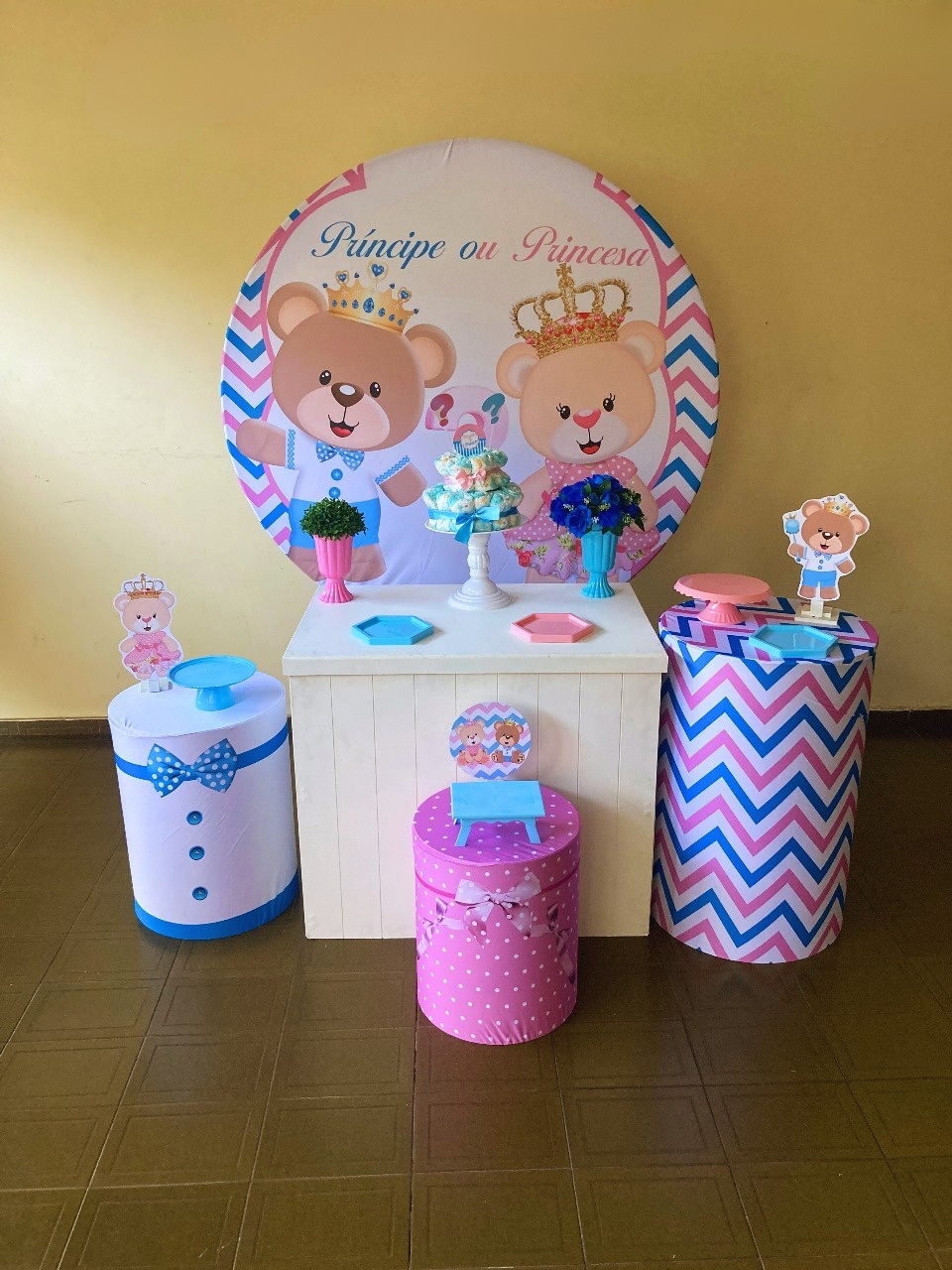 Kit Chá Revelação Ursinhos - Voar Decorações