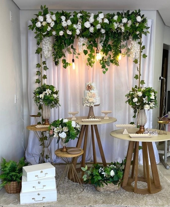 Kit Casamento Branco E Verde Luxo  - bruna cruanes