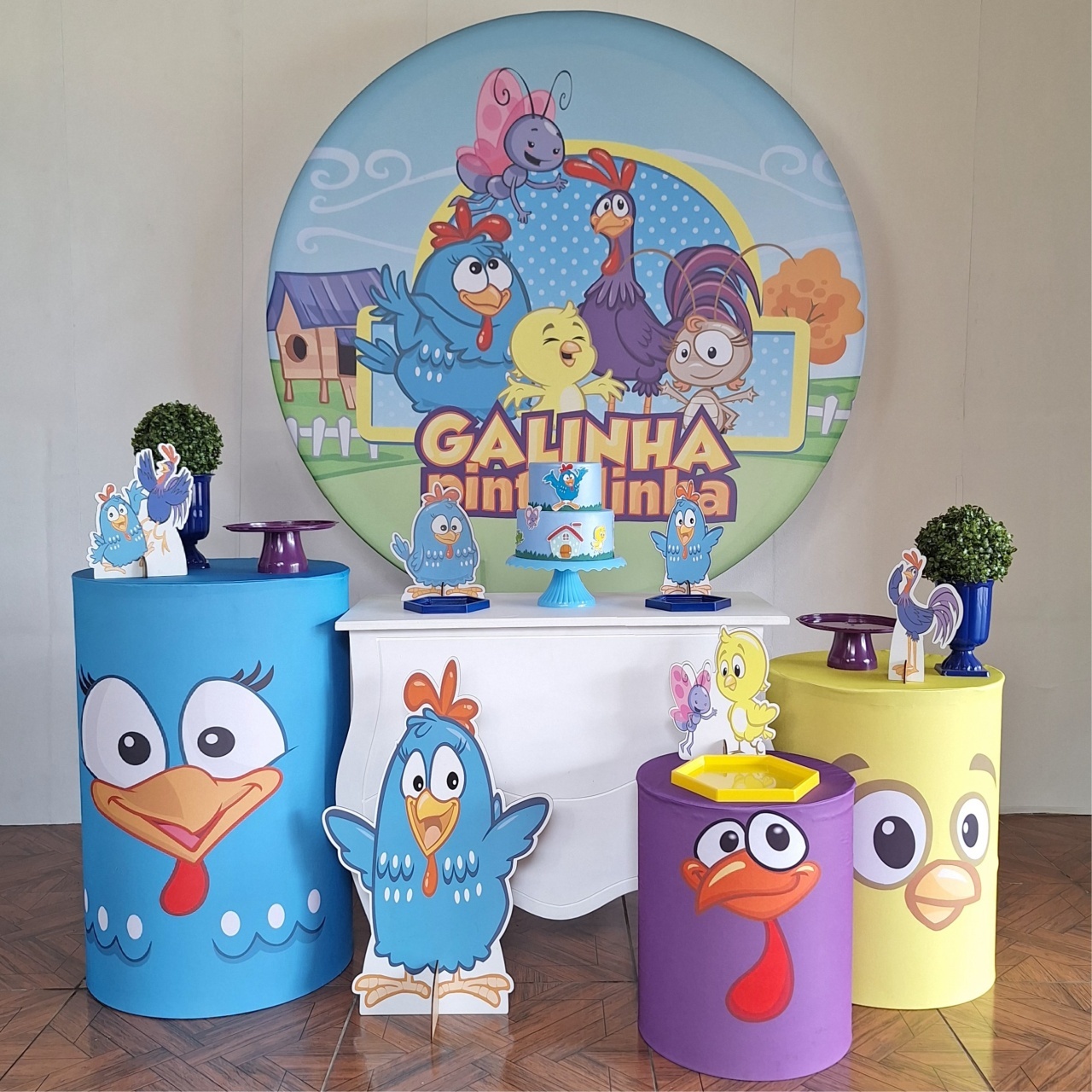 Kit Galinha Pintatinha Prata - brunacruanes