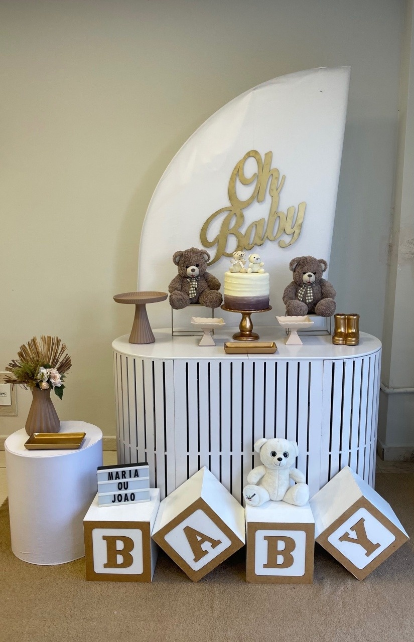 Kit Chá de Bebe Menino Ouro - bruna cruanes