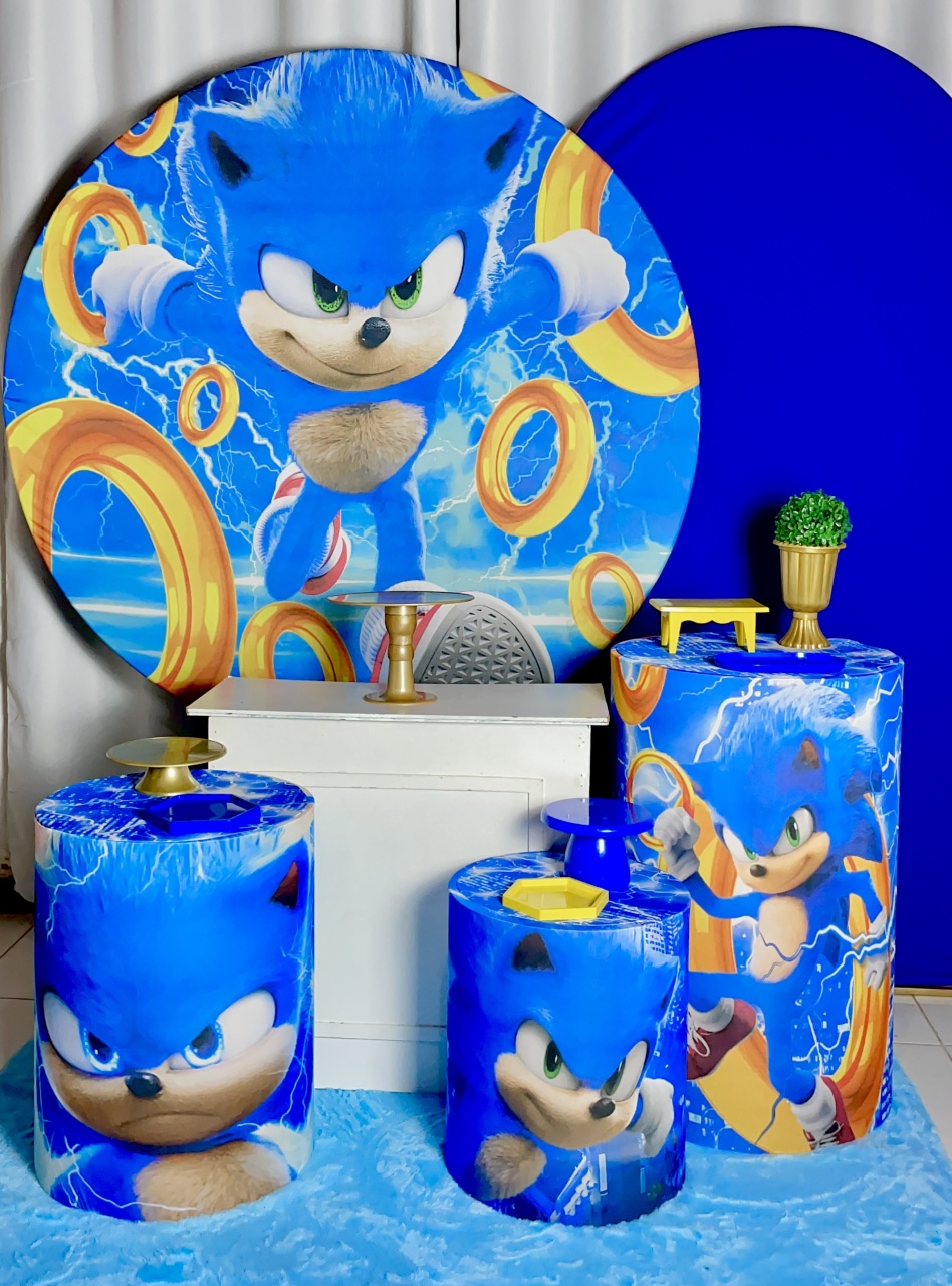 Kit Completo Sonic - Amorapersonalizaofc