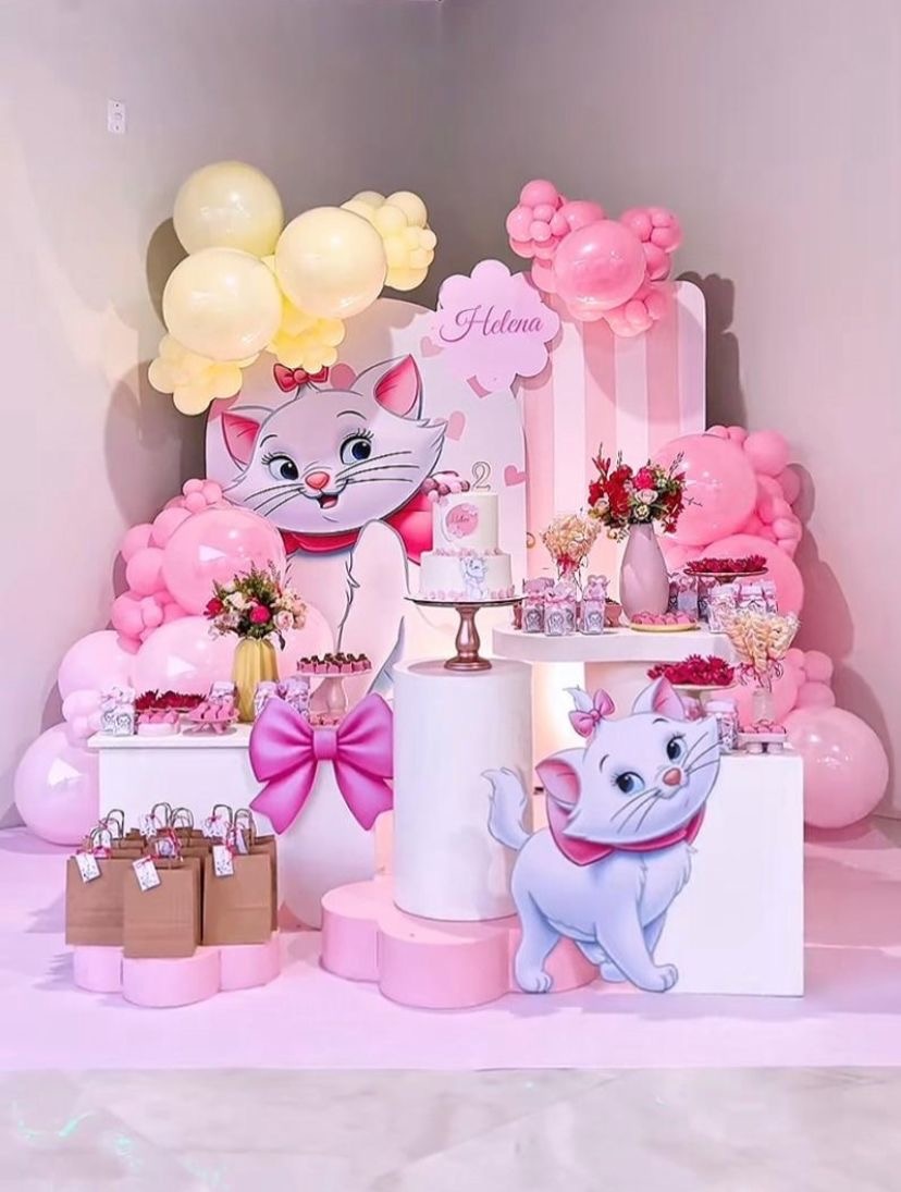 Festa Pronta Gatinha Marrie - Amorapersonalizaofc
