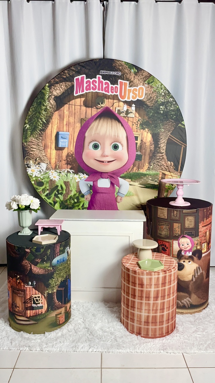 Kit Intermediário Masha E O Urso - Amorapersonalizaofc