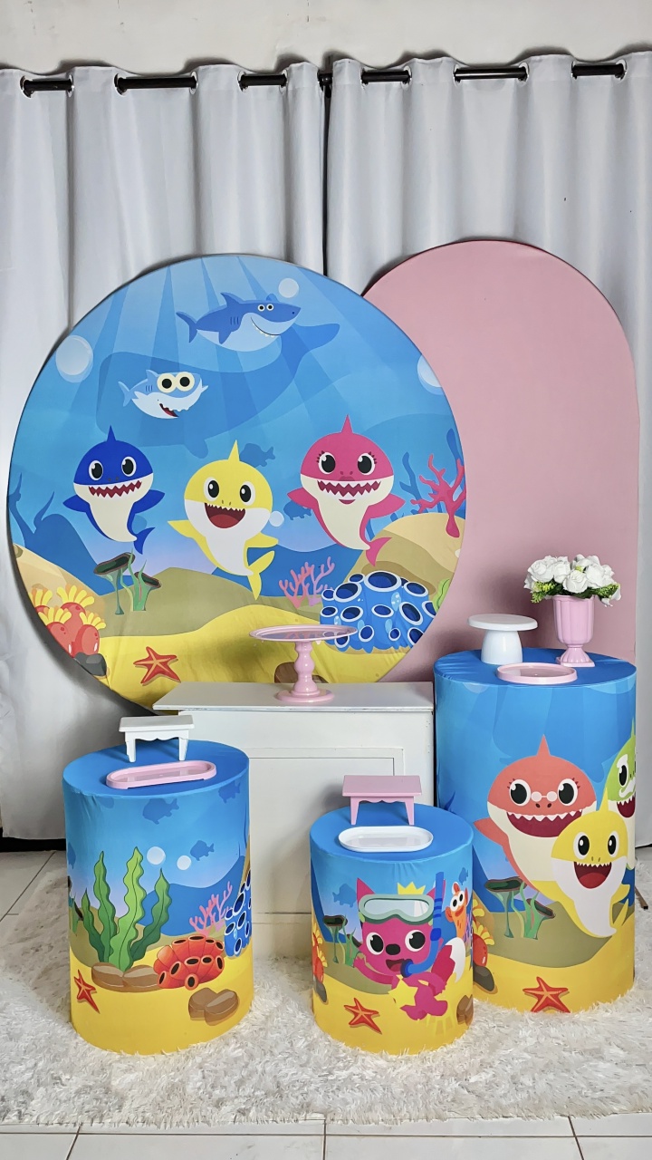 Kit Completo Baby Shark - Amorapersonalizaofc