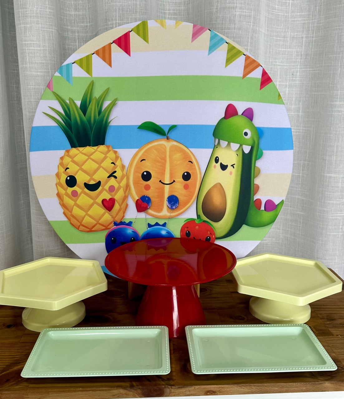 Mini Kit de Mesa Frutinhas - Cíntia Rodrigues Pinheiro 