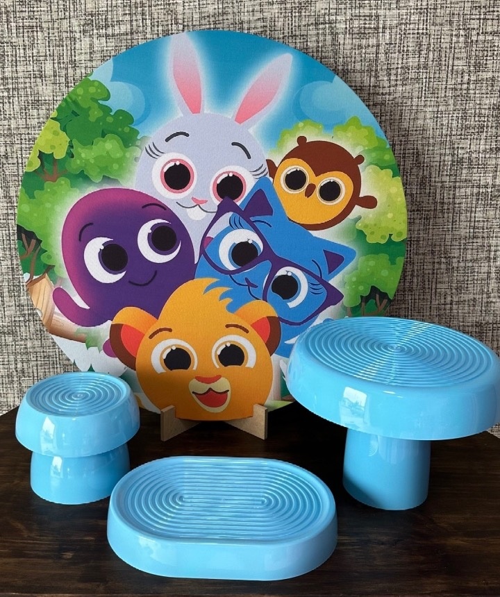 Mini Kit de Mesa Bolo Fofo - Cíntia Rodrigues Pinheiro 