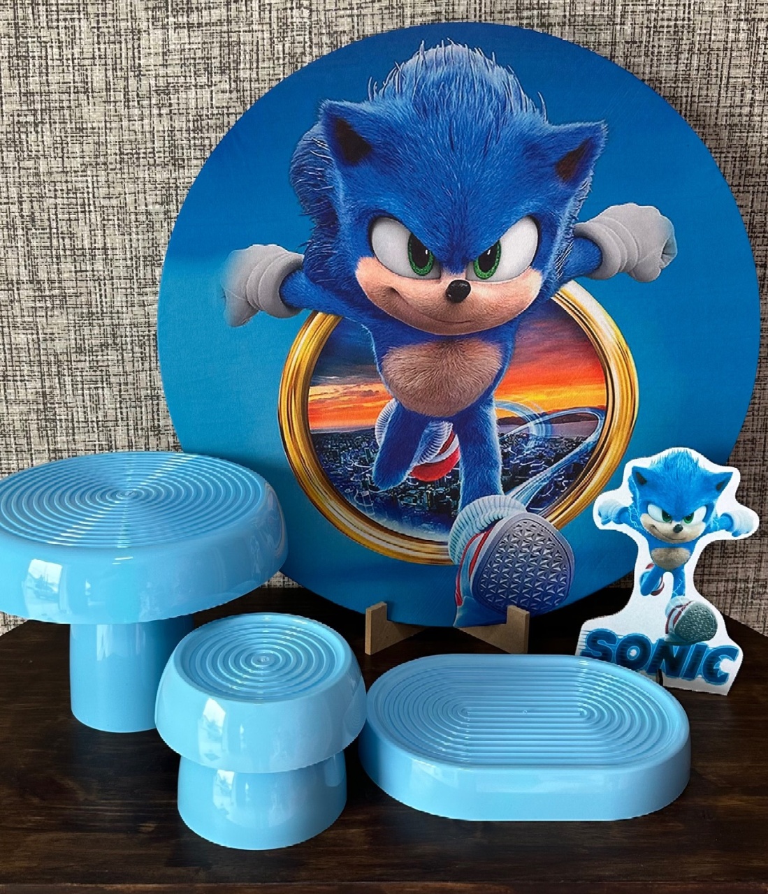 Mini Kit de Mesa Sonic - Cíntia Rodrigues Pinheiro 