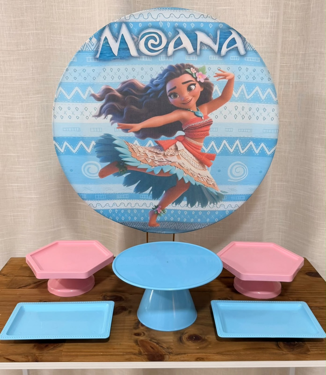 Mini Kit de Mesa Moana. - Cíntia Rodrigues Pinheiro 