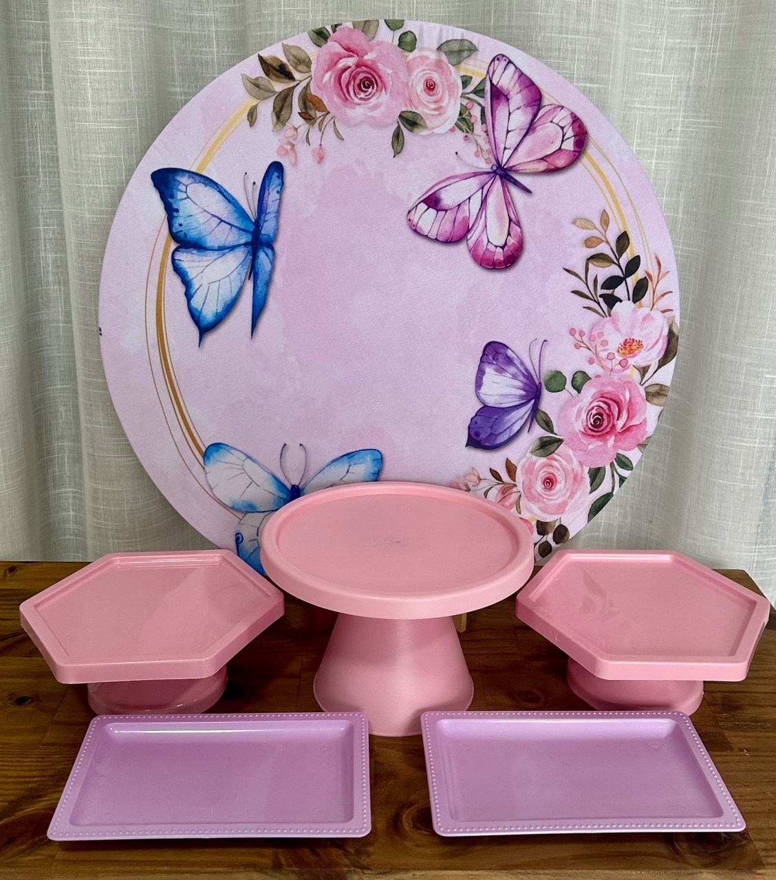Mini Kit de Mesa Borboleta - Cíntia Rodrigues Pinheiro 