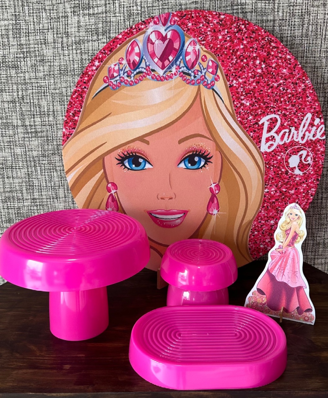 Mini Kit de Mesa Barbie - Cíntia Rodrigues Pinheiro 