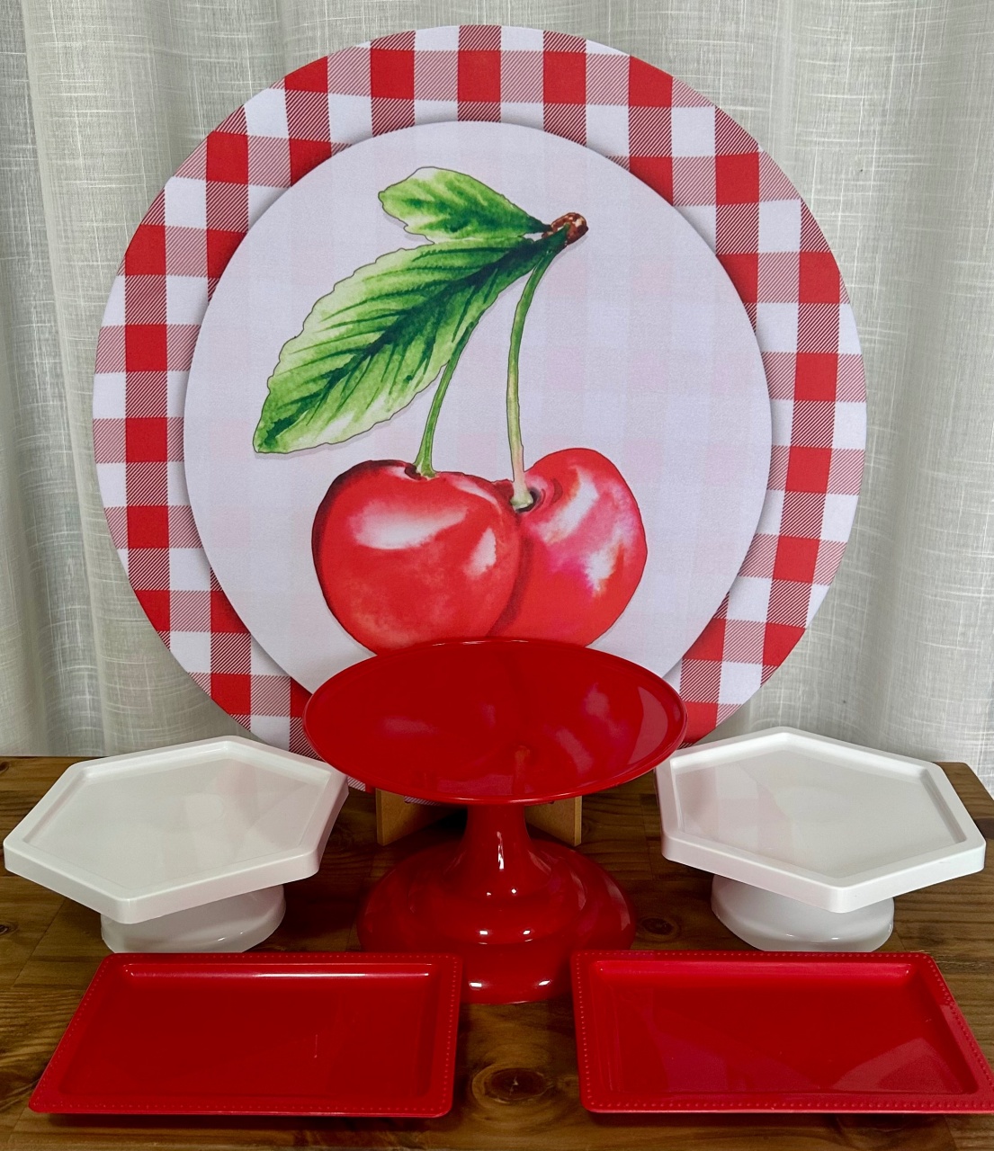 Mini Kit de Mesa Cerejinha - Cíntia Rodrigues Pinheiro 