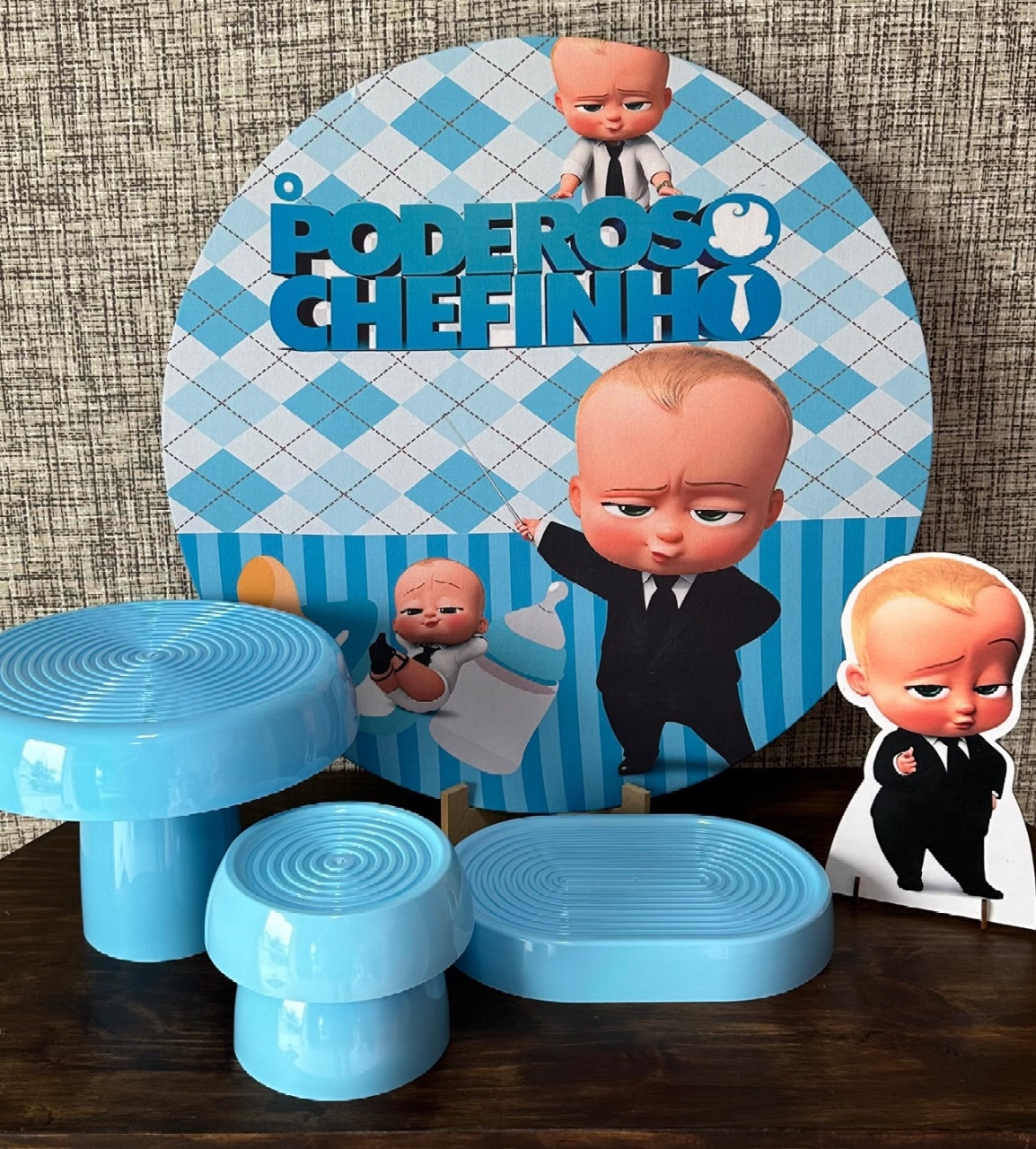 Mini Kit de Mesa Poderoso Chefinho - Cíntia Rodrigues Pinheiro 