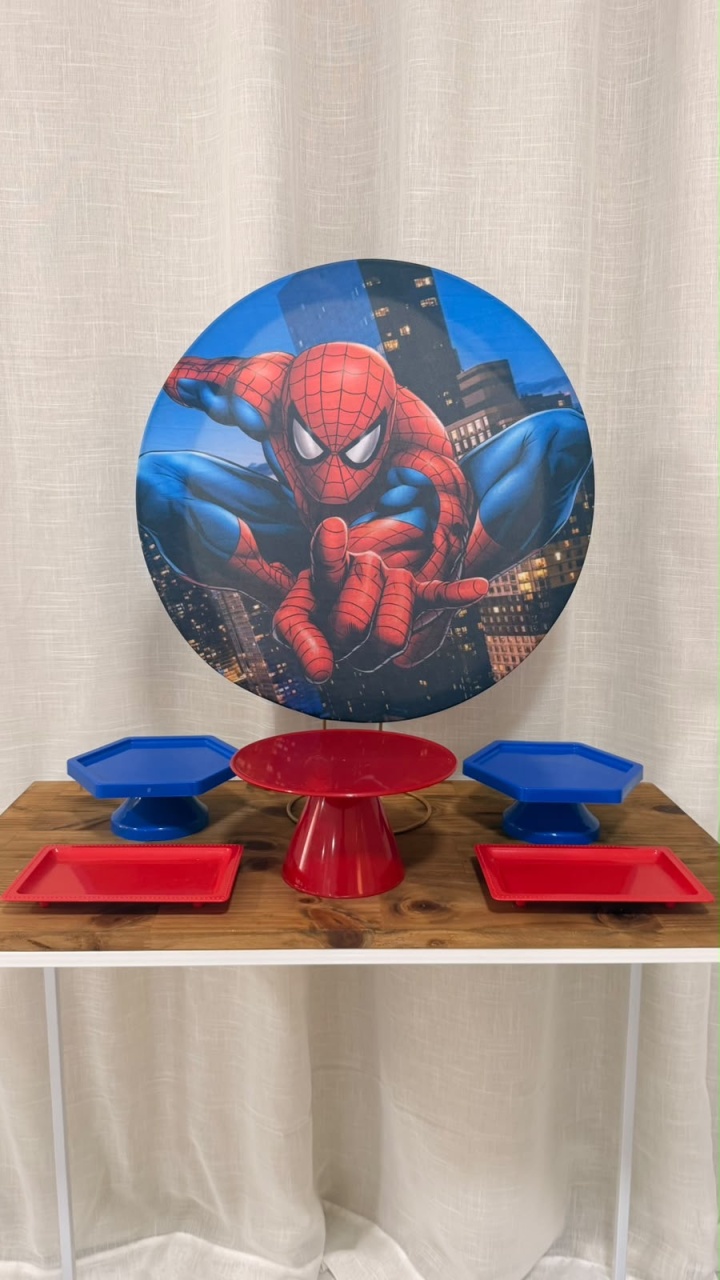 Mini Kit de Mesa Homen Aranha - Cíntia Rodrigues Pinheiro 