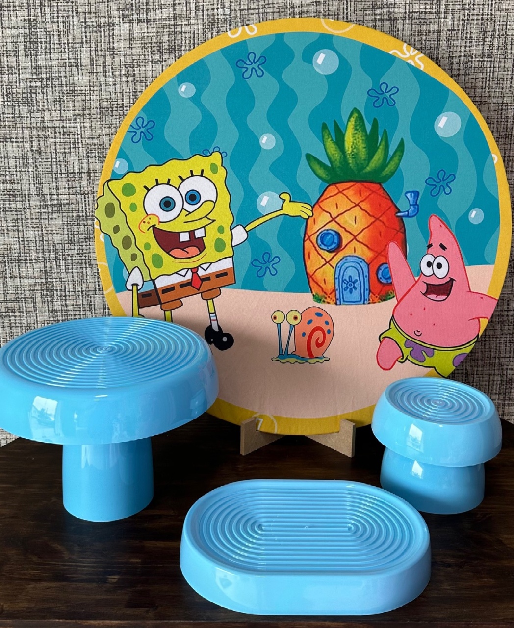 Mini Kit de Mesa Bob Esponja - Cíntia Rodrigues Pinheiro 