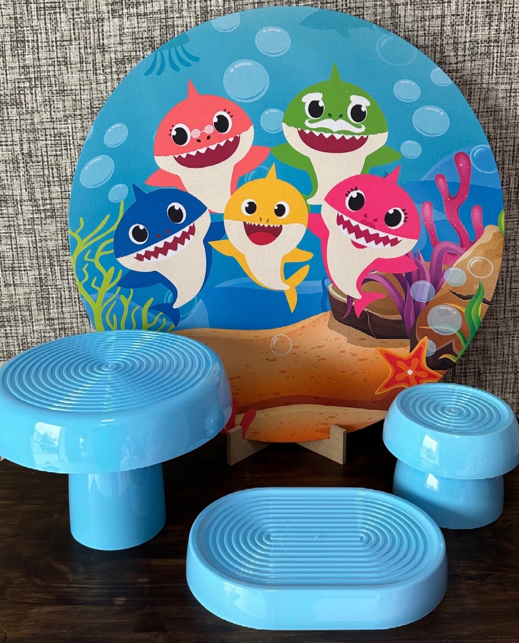 Mini Kit de Mesa Baby Shark - Cíntia Rodrigues Pinheiro 
