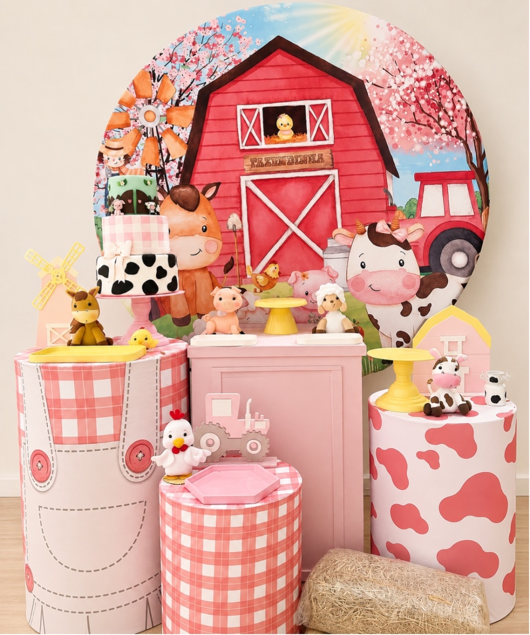 Fazendinha Rosa Menina - Decoracoes4you