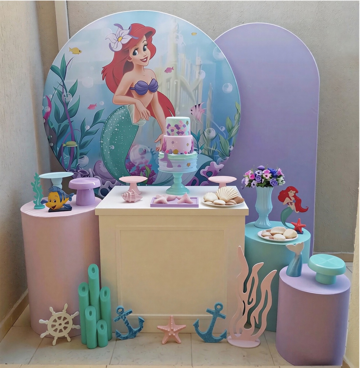 Sereia Ariel Fundo Do Mar - Decoracoes4you