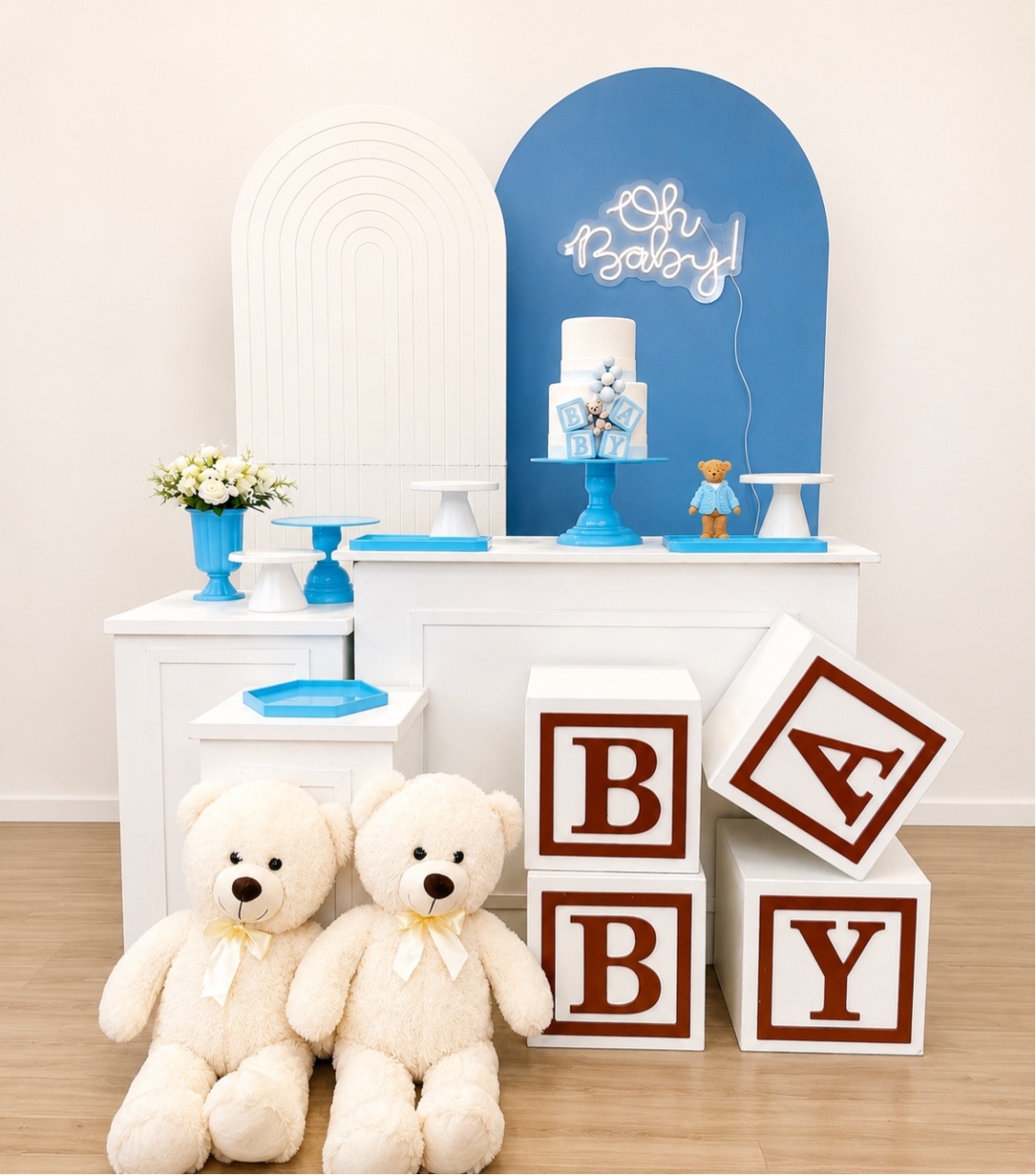 Cha de Bebê Azul - Decoracoes4you