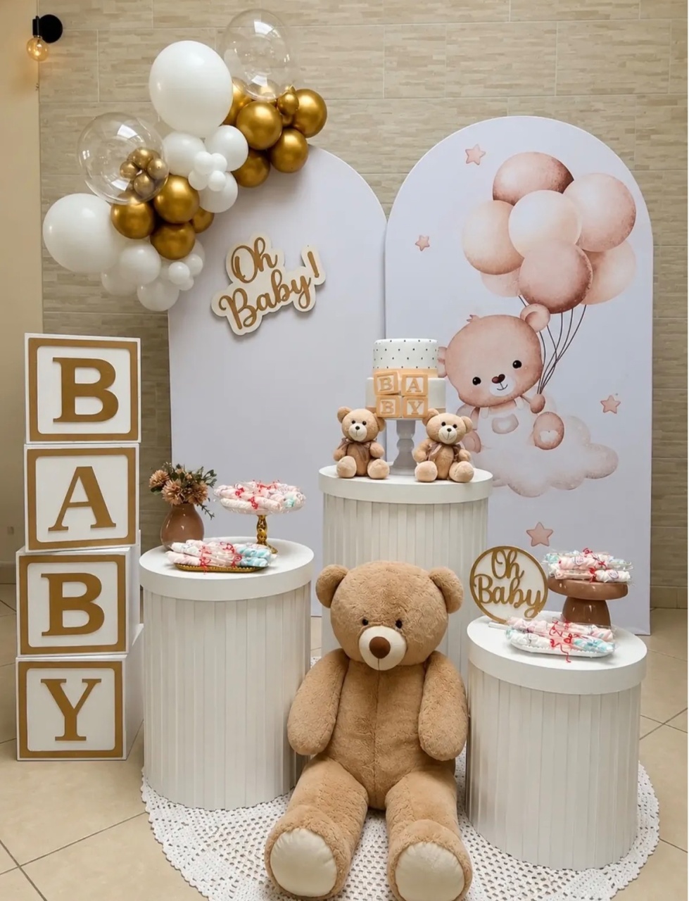 Cha Bebe / Revelacao Clean Urso - Decoracoes4you