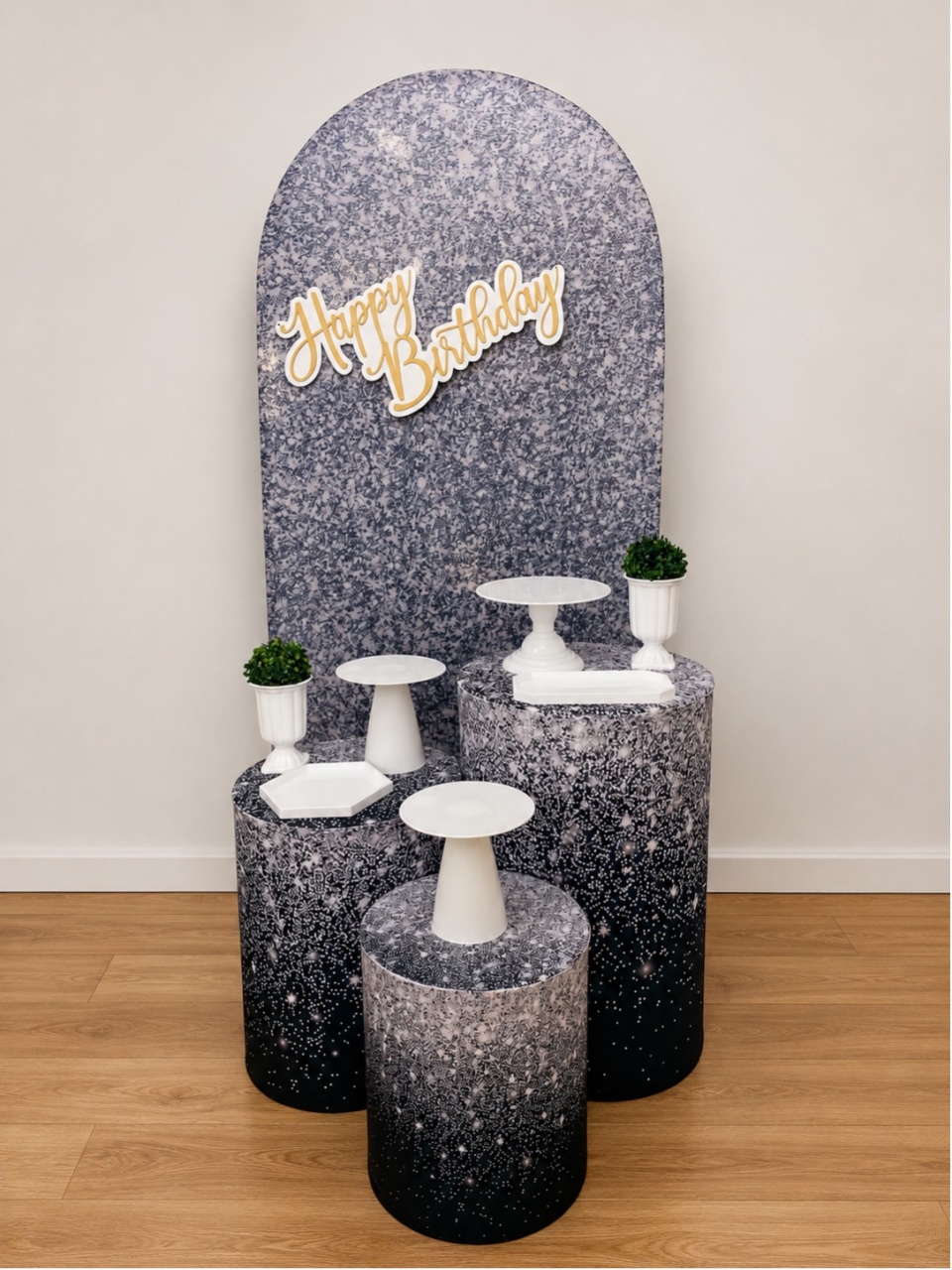 Preto Com Glitter - Decoracoes4you