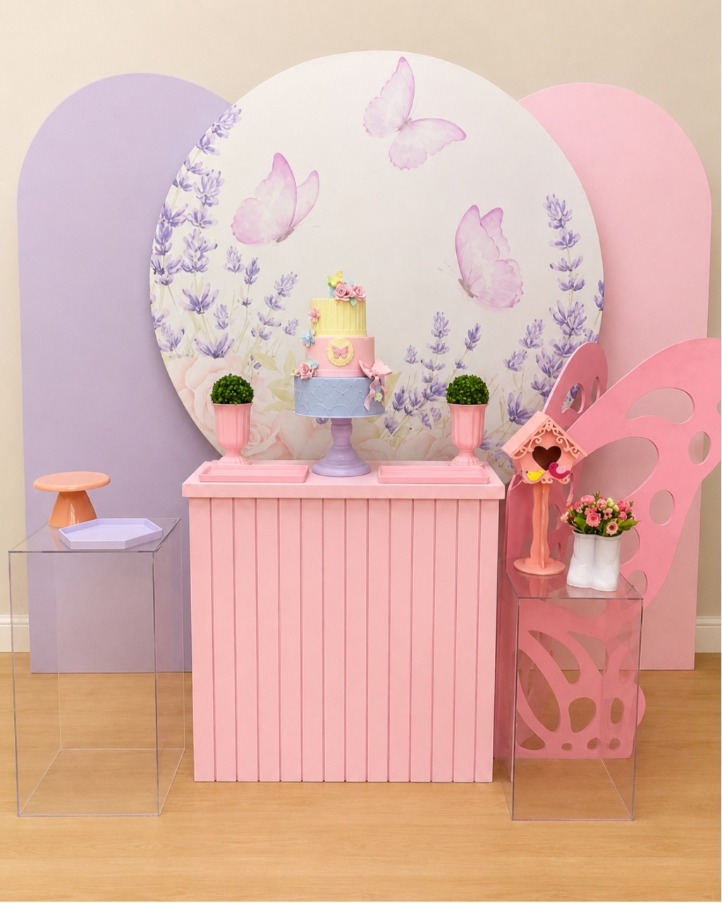 Borboleta Lilás Rosa - Decoracoes4you