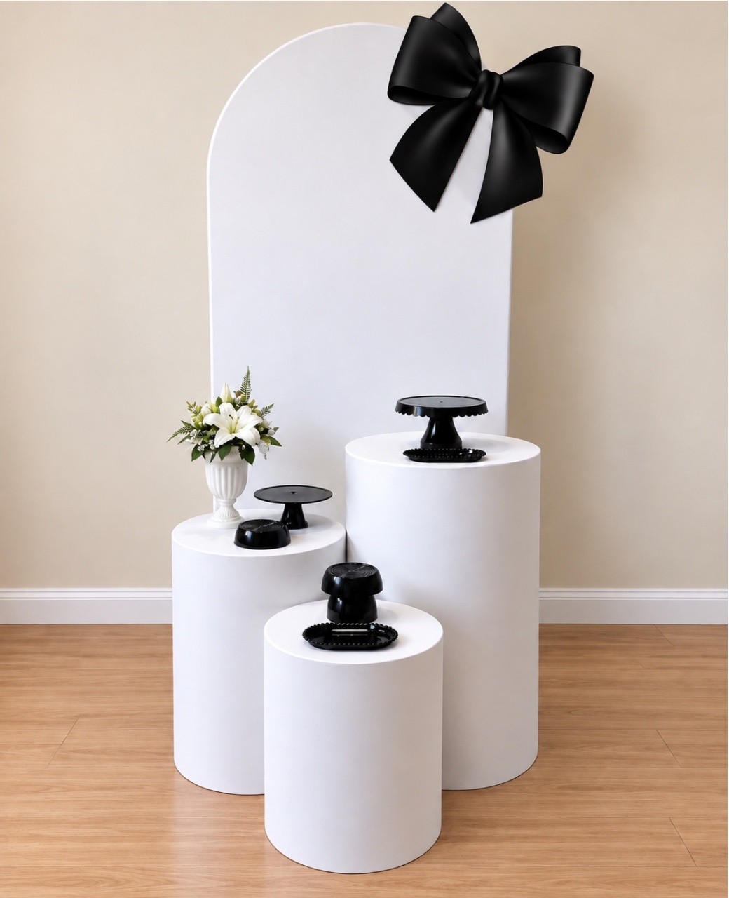 Laço Preto Branco - Decoracoes4you