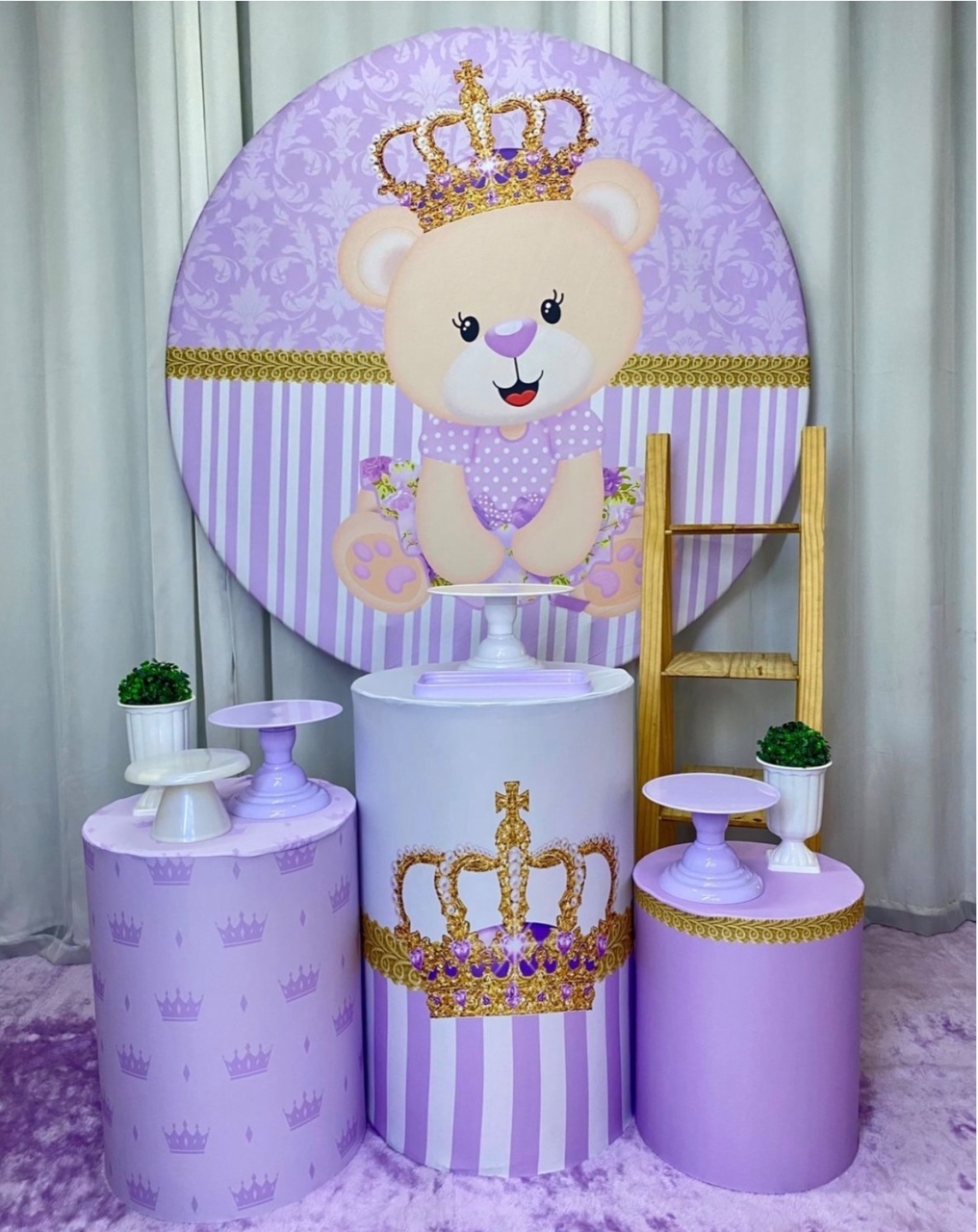 Ursinha Realeza Lilás - Decoracoes4you