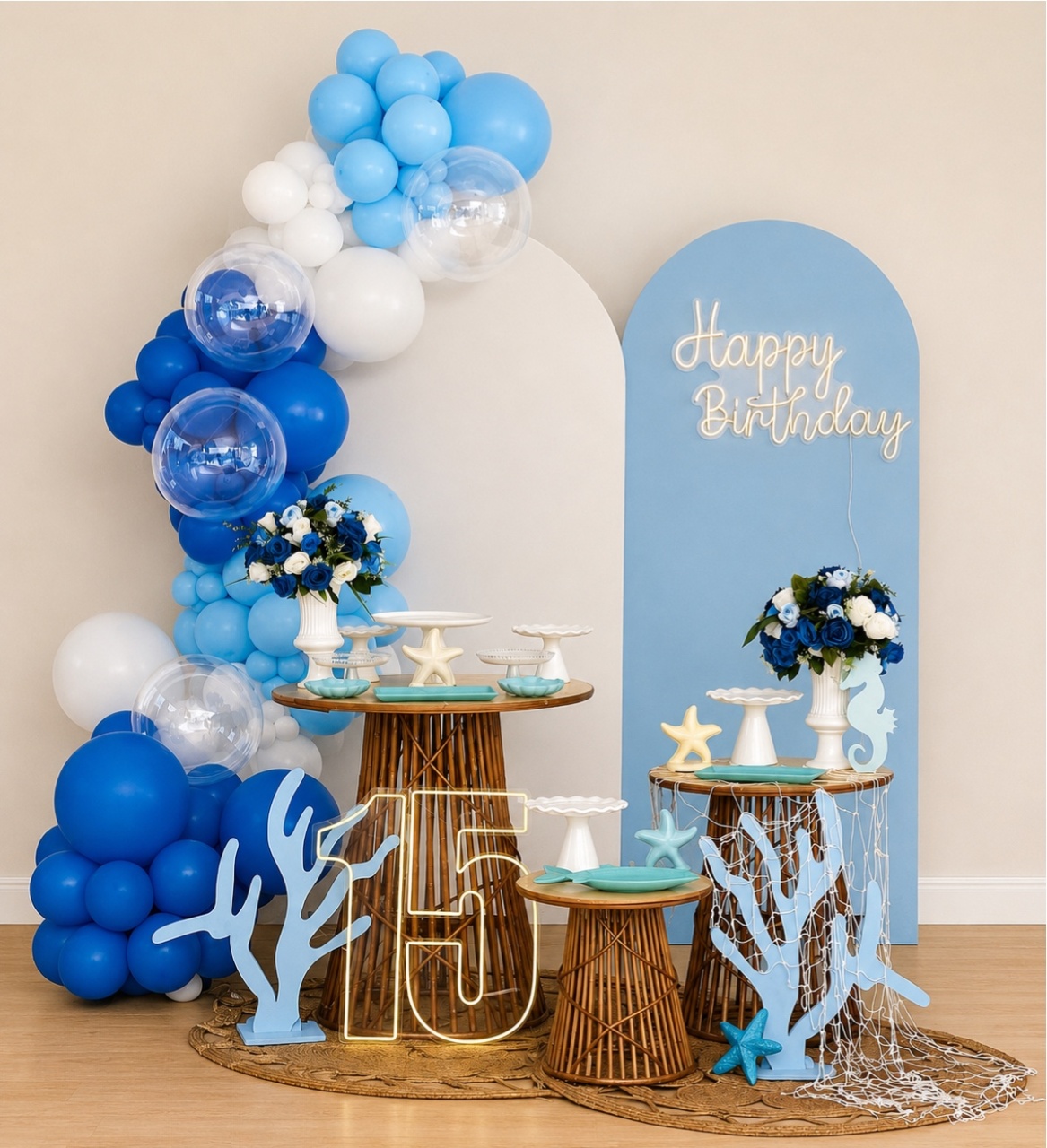 Fundo Do Mar Adulto Oceano - Decoracoes4you
