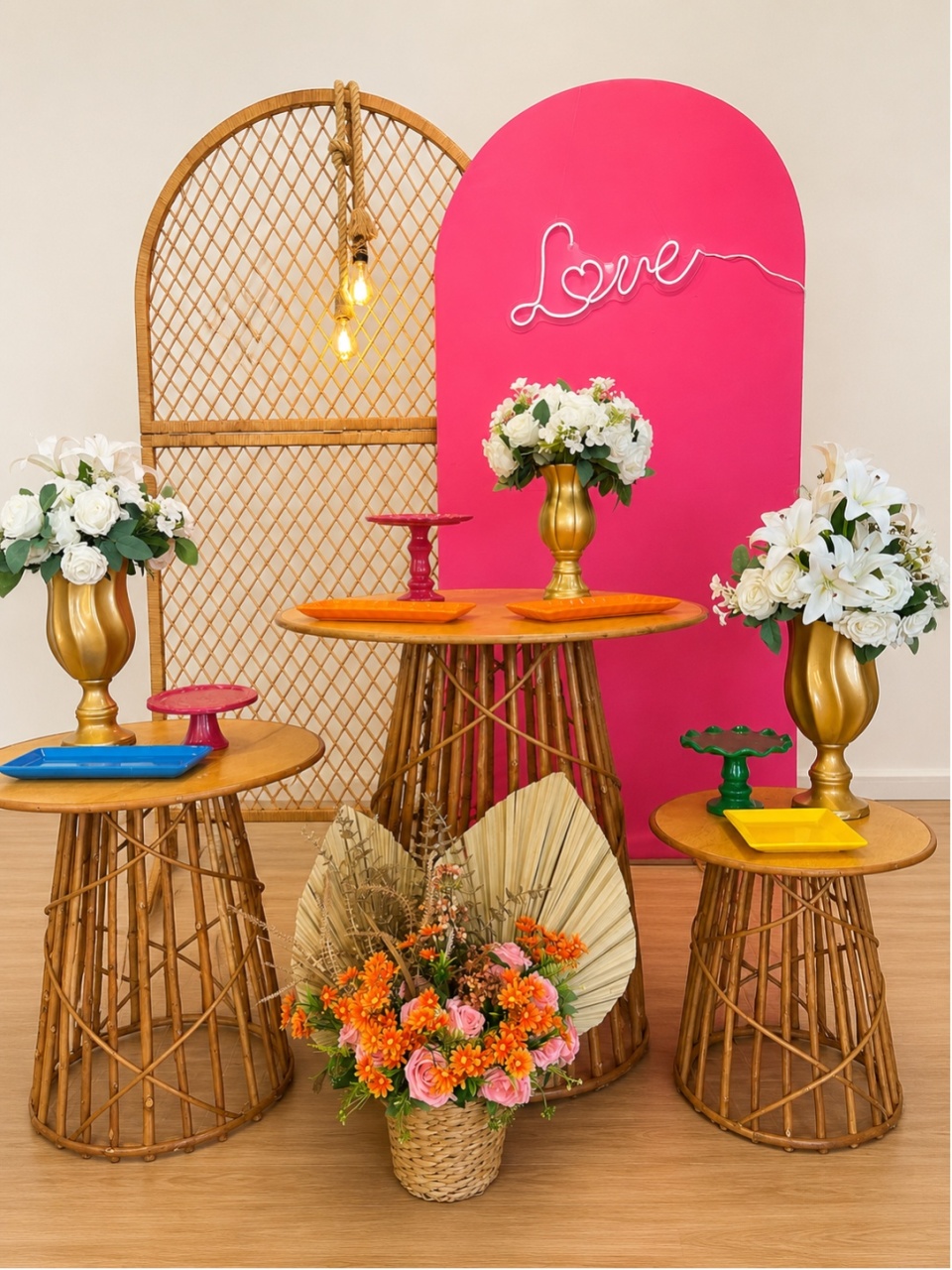 Rosa Pink Love Vime - Decoracoes4you