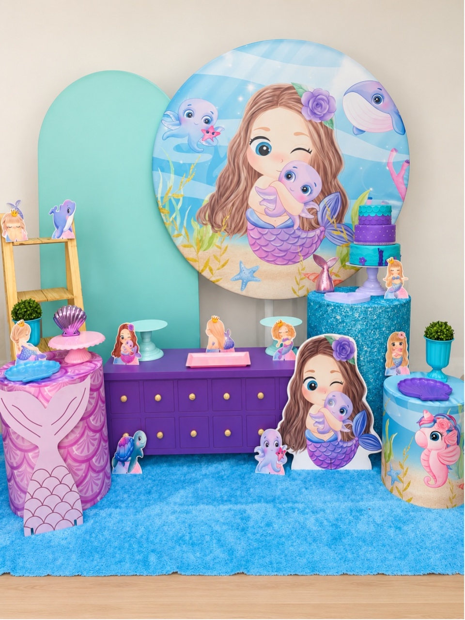 Sereia Fundo Do Mar Ariel - Decoracoes4you