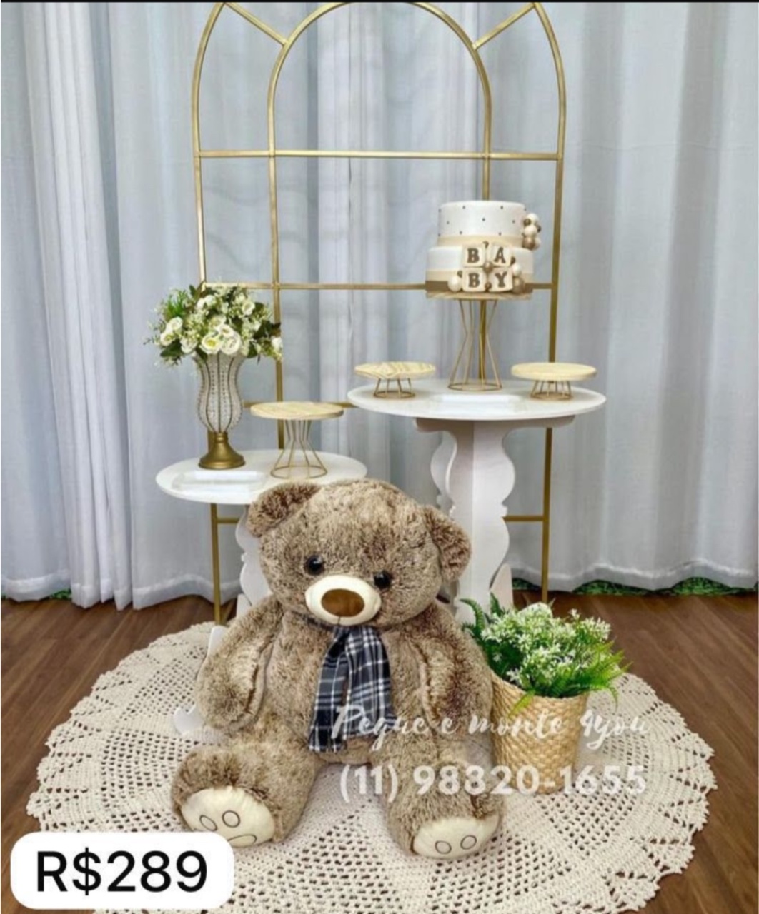 Cha Bebe / Revelacao Clean Urso - Decoracoes4you