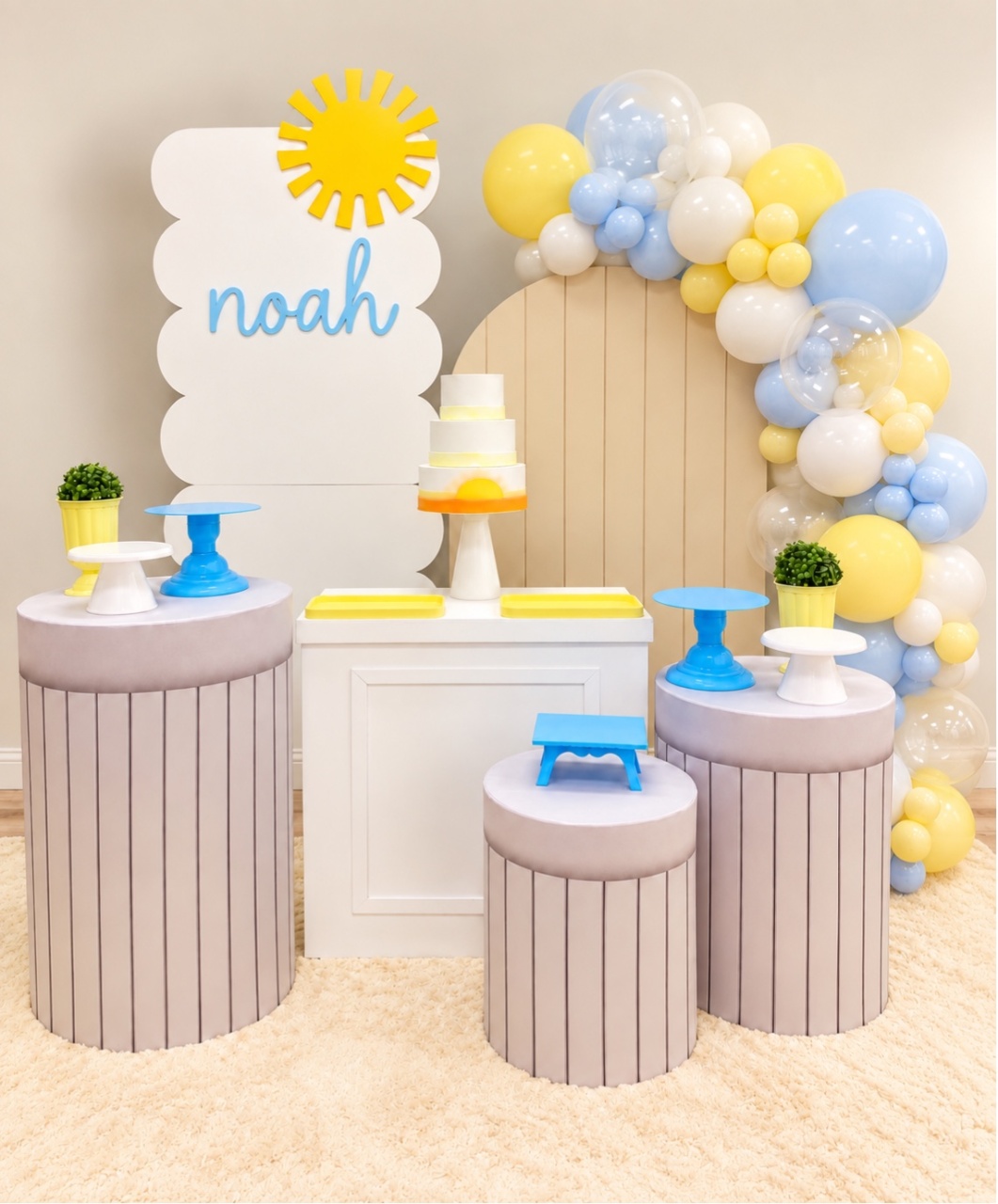 Sol Volta Solzinho Cha Bebe 1 Ano - Decoracoes4you