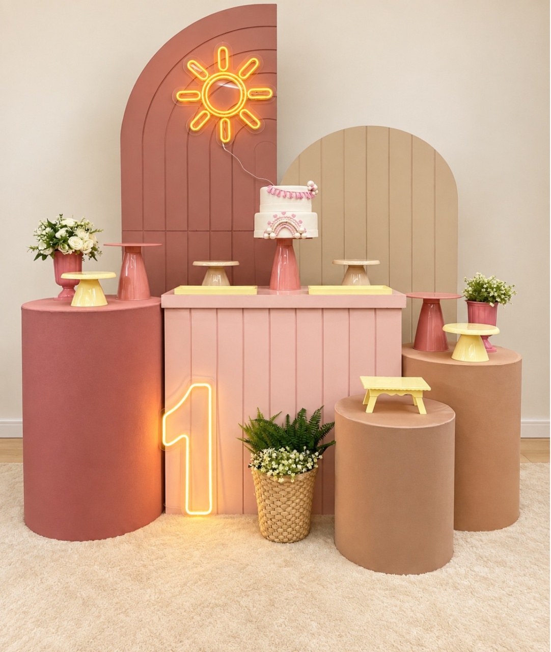 Sol Volta Solzinho Cha Bebe Com Leds - Decoracoes4you