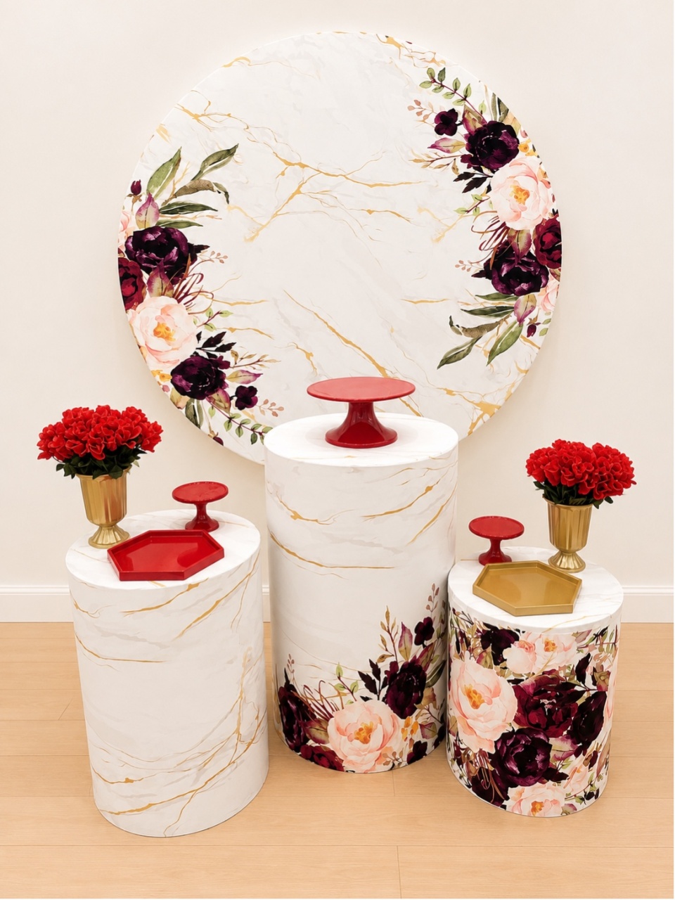 Floral Vermelho - Decoracoes4you